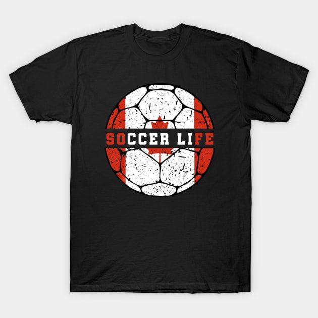 Canada Soccer T-Shirt by footballomatic